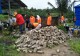 Construction of an outdoor lavatory for the Community