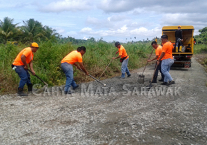 Easier access for Kpg Gedong cemetery by RMU Simunjan