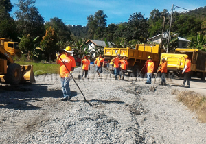 Newly-paved grounds for Dewan Kampung Serumah by RMU Tapah